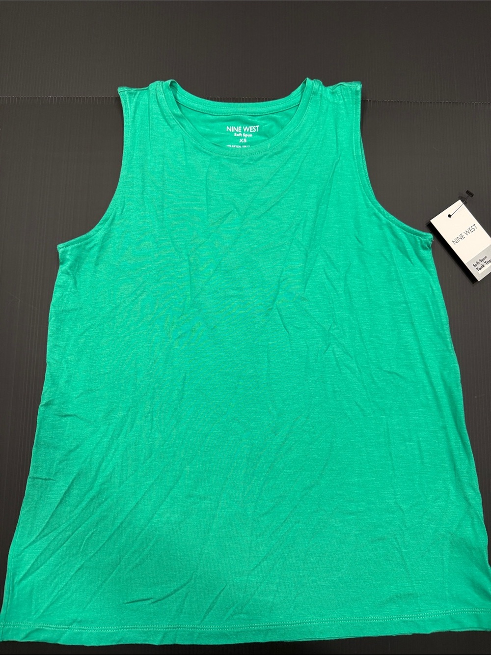 Nine West Women's Bright Teal Sleeveless Tank Top